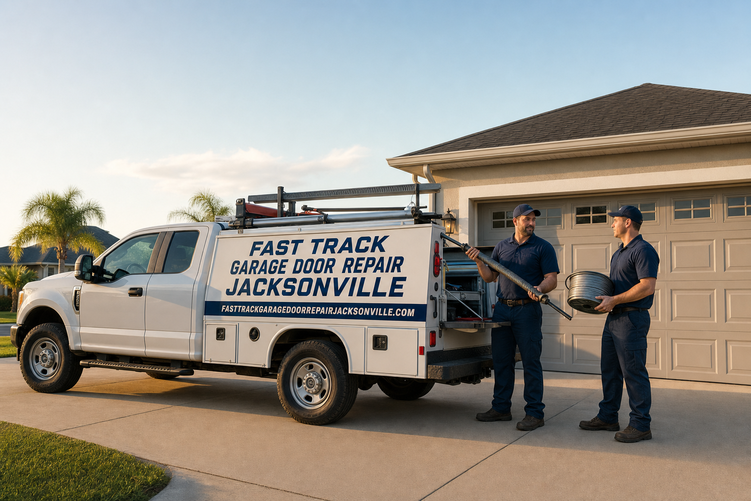 Fast Track Garage Door Repair Jacksonville at work
